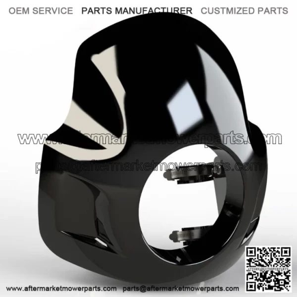 Brand Black Cafe Racer Club Sport Fairing Windshield Harley 35 39 41 49mm (For: Harley-Davidson)