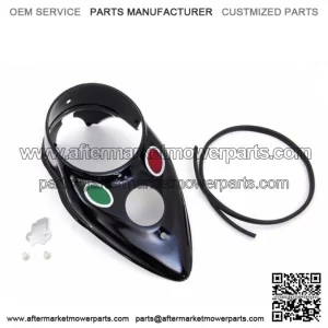 Black Cateye Speedometer Gas Tank Dash Panel Cover Harley WL Knucklehead 45ci (For: Harley-Davidson)
