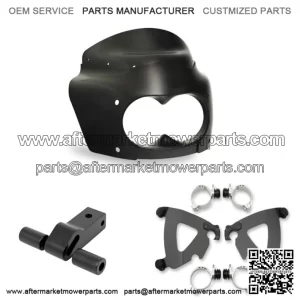 Memphis Shades Road Warrior Fairing Black Mount Kit Harley Dyna Fat Bob 08-17 (For: Harley-Davidson)