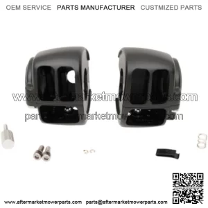 Matte Black Handlebar Switch Housing Hand Controls Kit 96-07 Harley Touring FLHR (For: Harley-Davidson)