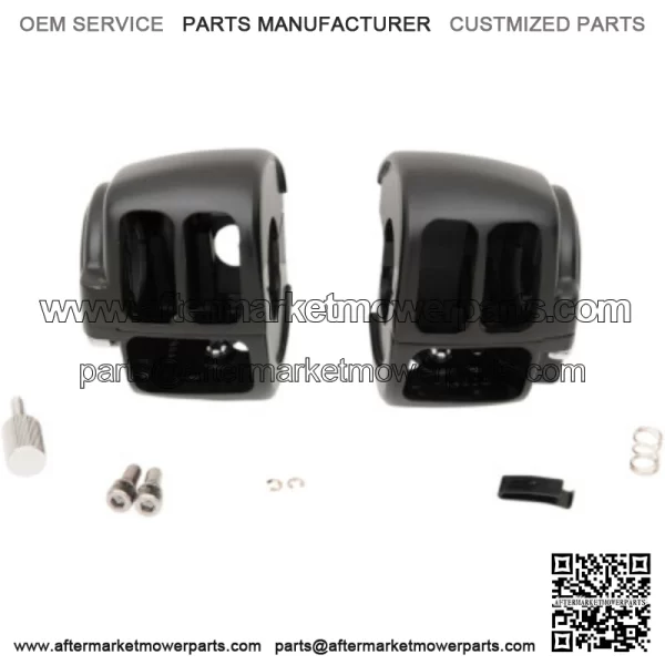 Matte Black Handlebar Switch Housing Hand Controls Kit 96-07 Harley Touring FLHR (For: Harley-Davidson)