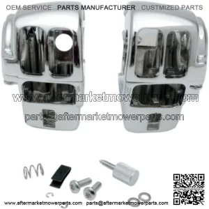 Chrome Handlebar Switch Housing Hand Control Kit 96-07 Harley Touring FLH Radio (For: Harley-Davidson)