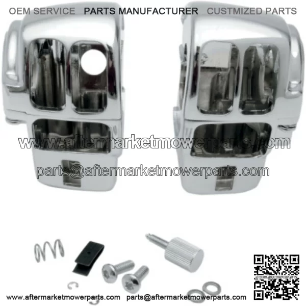 Chrome Handlebar Switch Housing Hand Control Kit 96-07 Harley Touring FLH Radio (For: Harley-Davidson)