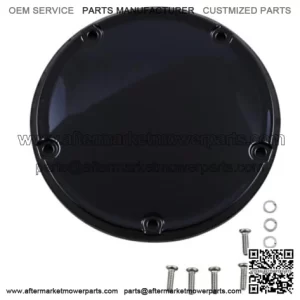 Gloss Black Domed Derby Cover Primary Accent 18+ Harley Softail (For: Harley-Davidson)