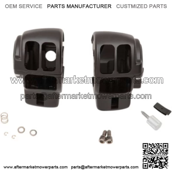 Matte Black Handlebar Switch Housing Hand Controls 96-07 Harley Touring w/ Radio (For: Harley-Davidson)