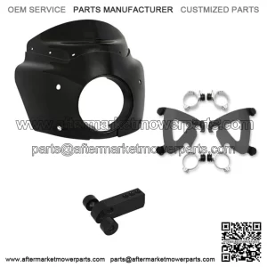 Memphis Shades Road Warrior Fairing Black Mount Kit Harley Dyna Wide Glide 06-17 (For: Harley-Davidson)