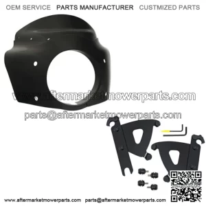 Memphis Shades Road Warrior Fairing Black Mount Kit Harley Softail W/O Lightbar (For: Harley-Davidson)