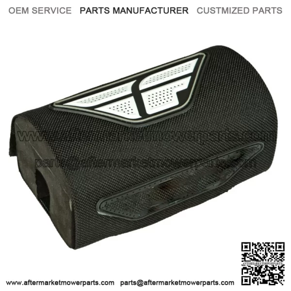 5.5" Nylon Black/White Bar Pad for Oversize MX Handlebars (M-375)