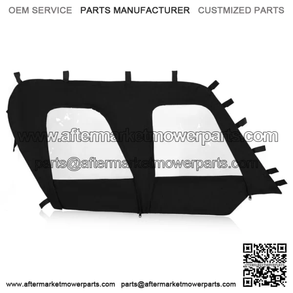 NEW BLACK+CLEAR Soft Upper Doors For 2012-2021 Kawasaki Teryx4 4 seat UTV models For: Kawasaki Teryx4 800 - Image 5