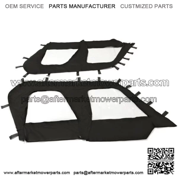 Soft Upper Door Enclosure Set For 2012-2021 Kawasaki Teryx4 4 seat UTV models For: Kawasaki Teryx4 800 - Image 2