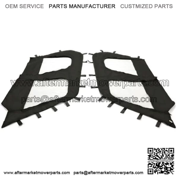 Soft Upper Door Enclosure Set For 2012-2021 Kawasaki Teryx4 4 seat UTV models For: Kawasaki Teryx4 800 - Image 3