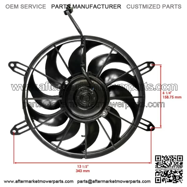 Radiator Cooling Fan Motor For Polaris 2411330 Cooling Fan For: Polaris Sportsman 570 - Image 2