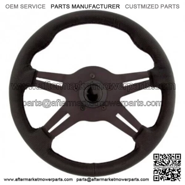 Grant 4 Spoke 13" Sure Grip Steering Wheel #8510 & Adapter Kawasaki Teryx - Blk  For: More than one vehicle