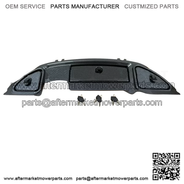 Club Car Precedent Golf Cart Carbon Fiber Dash Panel Locking Glove Box 2004-2007