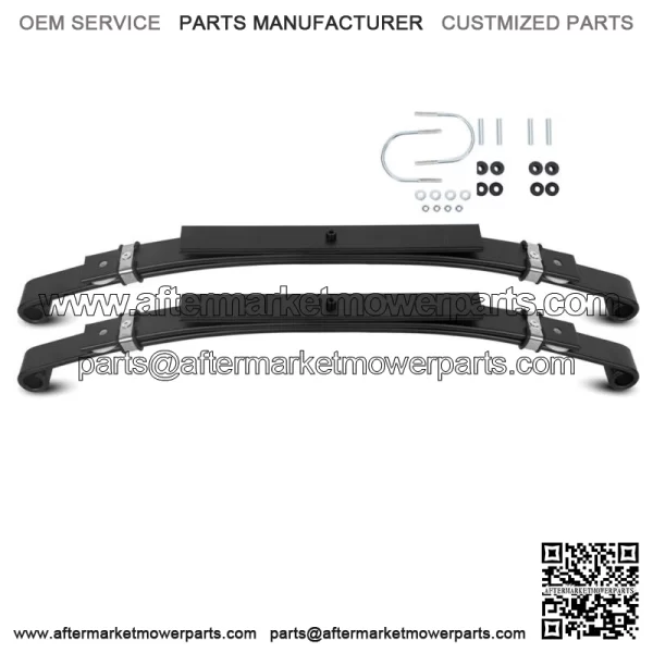 Set of 2 Rear Leaf Heavy Duty Springs For Club Car DS Golf Cart 1981+