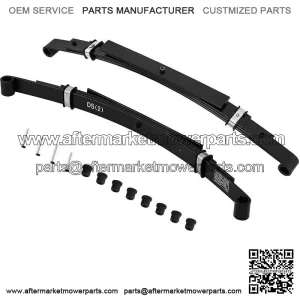 4 Leaf Heavy Duty Rear Leaf Springs for Club Car DS Golf Cart 1993 Up Set of 2
