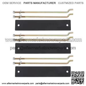 Fit for 81-13 Club Car DS Golf Cart Battery Hold Down Retainer Plate Rod Kit New
