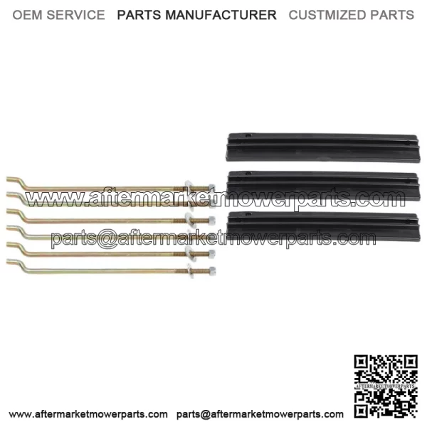 Fit for 1981-2013 Club Car DS Golf Cart Battery Hold Down Retainer Plate Rod Kit