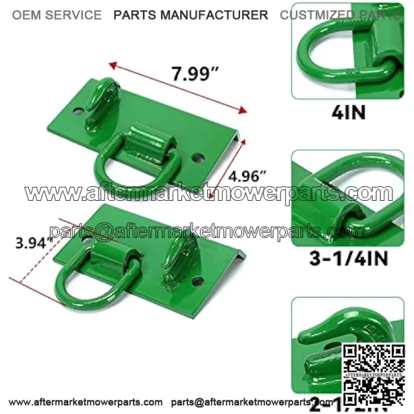 Tractor Bucket Hook Grab Hooks Compatible with John Deere Compact Tractor 1025R 2032R 3320 2520 Tractor Bucket Hooks D Rings Bolt on Heavy Duty - Image 4