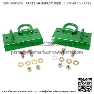 Grab Hooks Tractor Bucket Hook Compatible with John Deere 1025R 2032R 3320 2520 Tractor Bucket Hooks Bolt on D Rings Green