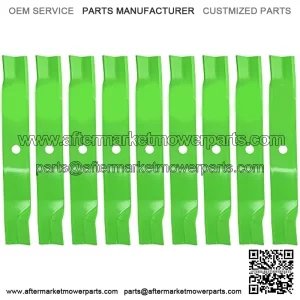 Lawn Mower Blade for John Deere 60 inch Deck 1025R 1026R 1550 TCU15881 M128485 M131958 (High-Lift) 9 Pack