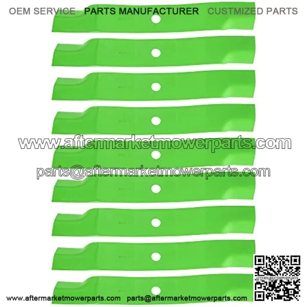 Lawn Mower Blade for John Deere 60 inch Deck 1025R 1026R 1550 TCU15881 M128485 M131958 (High-Lift) 9 Pack - Image 2