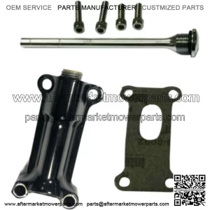 Black Engine Radium Oil Spout Kit Harley 93-98 Touring Bagger (For: Harley-Davidson)