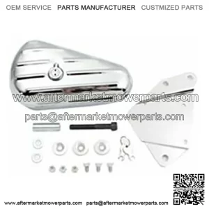 Chrome Oval Left Side Toolbox Tool Box Harley Softail Chopper Bobber Custom EVO (For: Harley-Davidson)