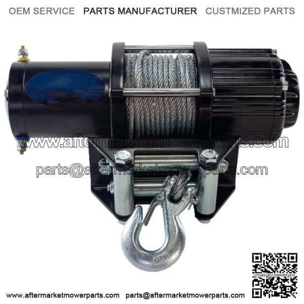 50 Ft Midnight Winch 4500 lb Steel With Mount For Yamaha Rhino 450 2006-11 - Image 2
