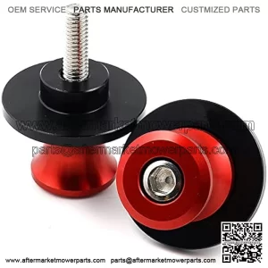 2pcs M10 X1.25 Motorcycle Swing arm Sliders Spools, Fit with Kawasaki Z750 Z750S Z750R Ninja 250 300 400 650 KLE650 ZX10R ER-6N Versys 1000 Yamaha FZR 1000/600R/400 (Red)