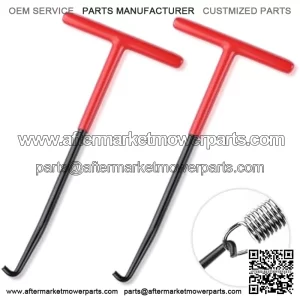 2PCS Motorcycle Exhaust Spring Puller Tool,T Handle Exhaust Hanger Removal Tool for Exhaust,Seat,Tank Retainers,Side Bracket Springs Removal & Installation,Universal Motorcycle Accessories