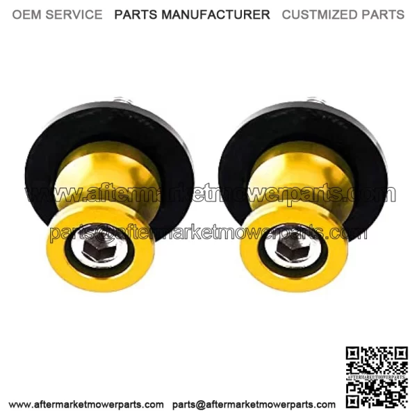 M10 x 1.25 Swingarm Spools Slider Universal for Y.amaha FZR 1000/600R/400 Kawasaki Z750 /Z750S/ Z750R /ER-6F /ER-6N /Versys 1000 Duke 125/200/390 RC 125/200/390Gold - Image 2