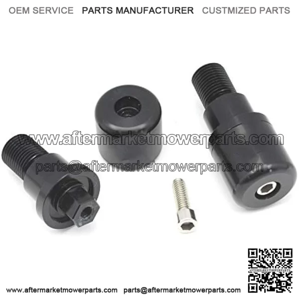 Bar Ends, Bar End Caps, with Hex Key Compatible with Yamaha MT-07 MT-09 MT-10 XSR700 CNC Aluminum Black - Image 2