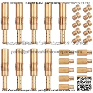30PCS Carburetor Main Jet Slow Pilot Jet Kit, Include 20pcs Main Jets and 10pcs Slow Pilot Jet, Brass Car Accessories Replacement Main Jet Carburetor Jet for Motorcycle Kart ATV