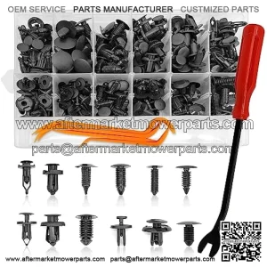 240pcs Car Plastic Push Pin Rivet Fasteners, Car Retainer Clips Plastic Fasteners Kit with Remover Tool, Assortment Universal Retainer Clips Push Type Retainers Set in Case for Car, Most Popular Sizes