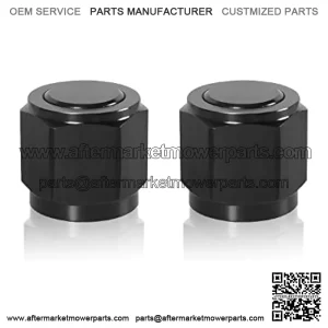 4AN Female Flare Cap Block Off Fitting Plug, 2 PCS Aluminum Swivel Hose Fitting Hex Head Plug Nut Port Adapter, Car Accessories Modification Parts Female Flare Cap for Fuel Oil Line AN4