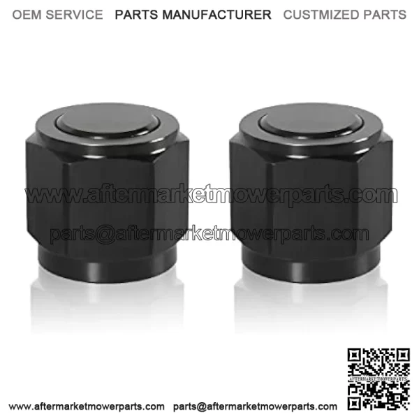 4AN Female Flare Cap Block Off Fitting Plug, 2 PCS Aluminum Swivel Hose Fitting Hex Head Plug Nut Port Adapter, Car Accessories Modification Parts Female Flare Cap for Fuel Oil Line AN4