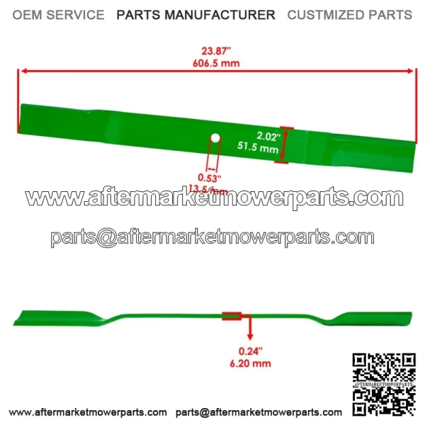 72" Deck Blades for King Kutter RFM-72 RSFM-72 RFM72 RSFM72 Finish Mower - Image 2