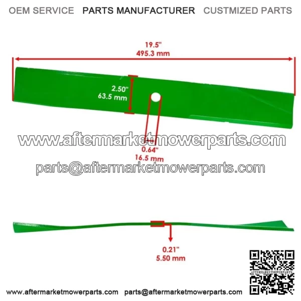 50-2545 502545 793061 79-3061 79-3061-03 Deck Spindle Blade for Lawn-Boy Toro - Image 2