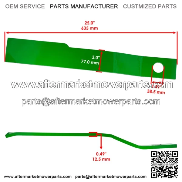 501124 Cutter Blades for King Kutter 5' Rotary Pull / Lift Kutter L-60 P-60 - Image 2