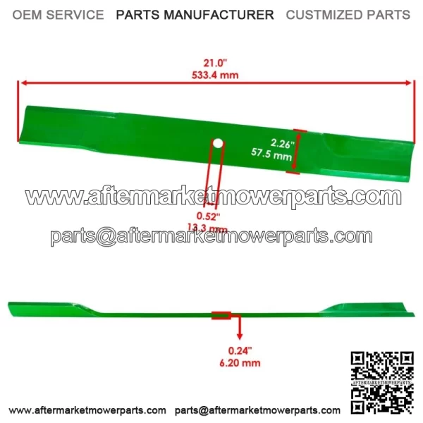 82324 88668 H-1667 320242 Deck Blade for Bush Hog Grasshopper Country Clipper - Image 2