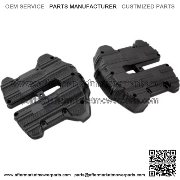 Black 10-Gauge Rocker Box Top Covers Harley Touring Softail M8 17+ (For: Harley-Davidson)