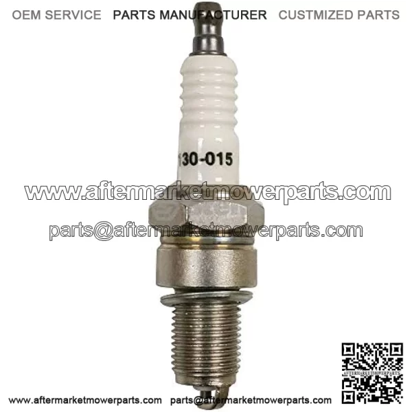 New Spark Plug 130-015 Compatible with/Replacement for John Deere Tri-Plex Greens Mowers, Gator 6x4, Yamaha MX250, MX300, MX360, MX400 94702-00819-00, M802138, M805853