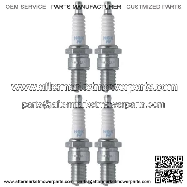 Set of 4 Standard Spark Plugs for ski-Doo MXZ RENEGADE 600 HO SDI 2008 600cc