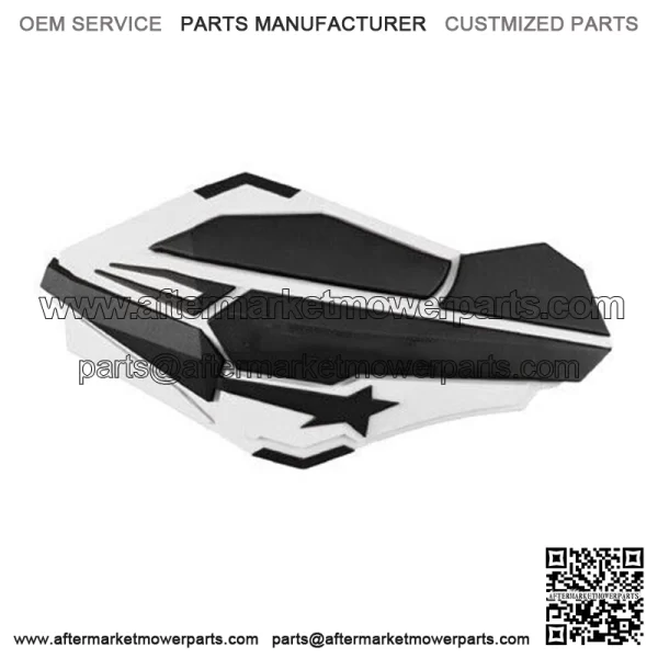 Handguards, White/black 34408