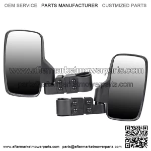 Side View Mirror Set for John Deere Gator HPX XUV 550 560 590 835 Black (For: John Deere Gator HPX HPX815E)