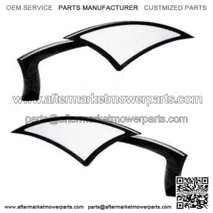 New Paul Yaffe Bagger Nation Black Power Mirrors Mirror Pair Set Harley Touring (For: Harley-Davidson)
