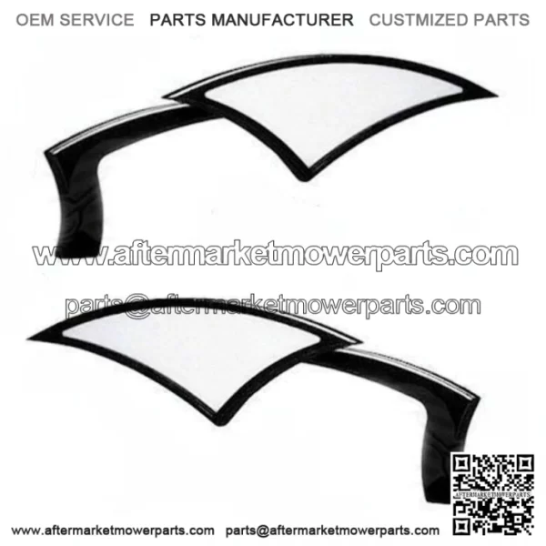 New Paul Yaffe Bagger Nation Black Power Mirrors Mirror Pair Set Harley Touring (For: Harley-Davidson)