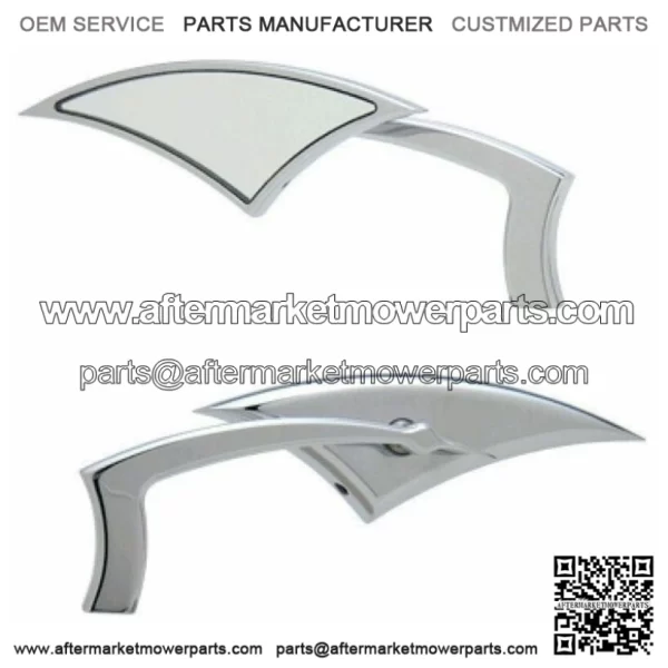 New Paul Yaffe Bagger Nation Chrome Power Mirrors Mirror Pair Set Harley Touring (For: Harley-Davidson)