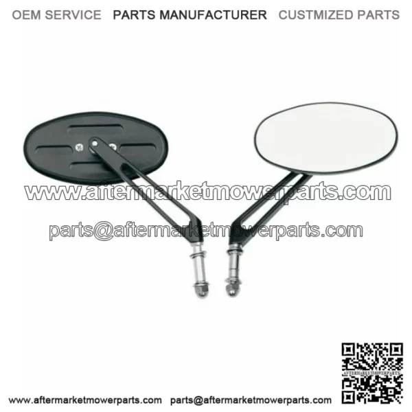 Black Stealth I Mirrors Mirror Set Harley Sportster Softail Bobber (For: Harley-Davidson)